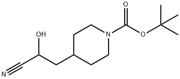 1-Piperidinecarboxylic acid, 4-(2-cyano-2-hydroxyethyl)-, 1,1-diMethylethyl ester|4-(2-氰基-2-羟乙基)哌啶-1-甲酸叔丁酯