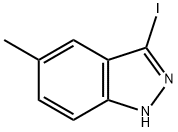 3-碘-5-甲基吲唑 结构式
