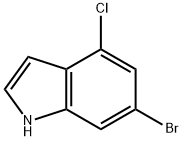 6-溴-4-氯-1H-吲哚,885519-01-7,结构式
