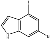1H-Indole, 6-broMo-4-iodo- Structure