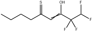 3-Nonene-5-thione,1,1,2,2-tetrafluoro-3-hydroxy-|