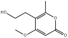 5-(2-Hydroxyethyl)-4-methoxy-6-methyl-2H-pyran-2-one Struktur