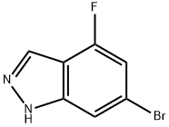 6-溴-4-氟-1H-吲唑, 885520-23-0, 结构式
