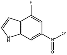 1H-Indole, 4-fluoro-6-nitro- Struktur