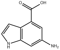 1H-Indole-4-carboxylic acid, 6-aMino- Struktur
