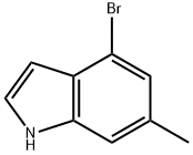 4-ブロモ-6-メチル-1H-インドール 化学構造式