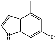 6-溴-4-甲基-吲哚 结构式