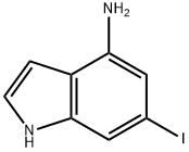 6-碘-1H-吲哚-4-胺, 885520-58-1, 结构式