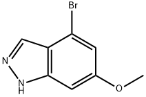 4-BROMO-6-METHOXY-1H-INDAZOLE Struktur