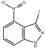 3-碘-4-硝基-1H-吲唑, 885521-22-2, 结构式