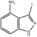 1H-Indazol-4-amine, 3-iodo- Structure