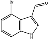 4-溴-吲唑-3-甲醛, 885521-76-6, 结构式