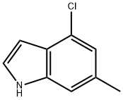 4-氯-6-甲基-1H-吲哚,885521-78-8,结构式