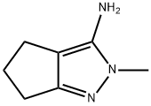 2-METHYL-2,4,5,6-TETRAHYDROCYCLOPENTA[C]PYRAZOL-3-AMINE 化学構造式
