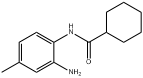 N-(2-アミノ-4-メチルフェニル)シクロヘキサンカルボキサミド 化学構造式