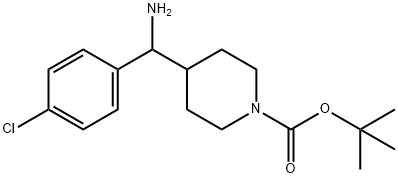 1-BOC-4-[AMINO(4-CHLOROPHENYL)METHYL]-PIPERIDINE Struktur