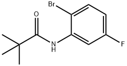 N-(2-溴-5-氟苯基)叔戊酰胺, 885609-84-7, 结构式