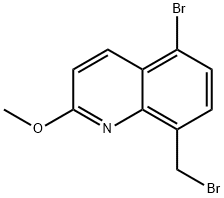 5-broMo-8-(broMoMethyl)-2-Methoxyquinoline Structure