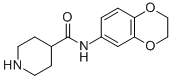 N-(2,3-DIHYDRO-1,4-BENZODIOXIN-6-YL)-4-PIPERIDINECARBOXAMIDE Structure