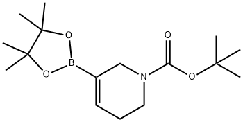 1-BOC-3,6-二氢-2H-吡啶-5-硼酸频哪醇酯,885693-20-9,结构式