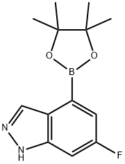 885698-71-5 6-フルオロ-4-(4,4,5,5-テトラメチル-1,3,2-ジオキサボロラン-2-イル)-1H-インダゾール