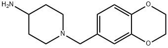 4-Piperidinamine,  1-[(2,3-dihydro-1,4-benzodioxin-6-yl)methyl]- Struktur