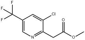 2-(3-氯-5-(三氟甲基)吡啶-2-基)乙酸甲酯 结构式