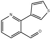 2-(噻吩-3-基)烟醛, 885950-13-0, 结构式