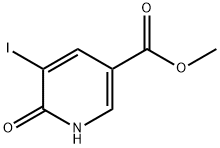 5-Iodo-6-oxo-1,6-dihydro-pyridine-3-carboxylic acid Methyl ester Struktur