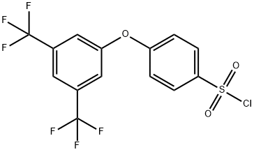4-(3,5-双(三氟甲基)苯氧基)苯磺酰氯,885950-90-3,结构式