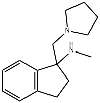 METHYL-(1-PYRROLIDIN-1-YLMETHYL-INDAN-1-YL)-AMINE
 Struktur