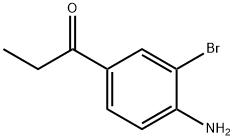 1-(4-AMINO-3-BROMO-PHENYL)-PROPAN-1-ONE 化学構造式