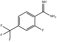 2-FLUORO-4-TRIFLUOROMETHYL-BENZAMIDINE Struktur