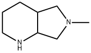 6-メチルオクタヒドロ-1H-ピロロ[3,4-B]ピリジン 化学構造式