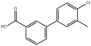 3-(2-Methyl-3-(trifluoromethyl)phenyl)benzoic acid 结构式