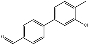 4-(3-Chloro-4-methylphenyl)benzaldehyde 结构式