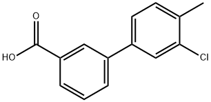 3-(3-氯-4-甲基苯基)苯甲酸, 885963-10-0, 结构式