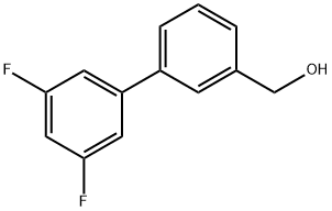 3-(3,5-Difluorophenyl)benzyl alcohol 结构式