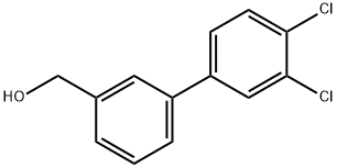 (3',4'-二氯-[1,1'-联苯]-3-基)甲醇,885963-67-7,结构式