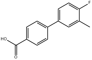 4-(4-氟-3-甲基苯基)苯甲酸, 885964-08-9, 结构式