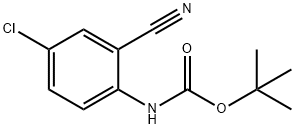 (4-氯-2-氰基苯基)氨基甲酸叔丁酯,885964-73-8,结构式