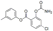 (3-methylphenyl) 2-carbamoyloxy-4-chloro-benzoate 结构式