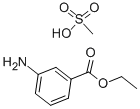 3-氨基苯甲酸乙酯甲基磺酸盐, 886-86-2, 结构式