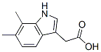 Indole-3-acetic acid, 6,7-dimethyl- (7CI),88611-92-1,结构式