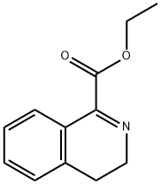 3,4-ジヒドロ-1-イソキノリンカルボン酸エチル 化学構造式