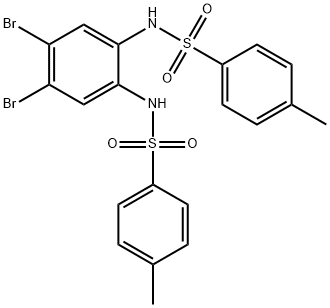 N-(4,5-Dibromo-2-([(4-methylphenyl)sulfonyl]amino)phenyl)-4-methylbenzenesulfonamide Struktur