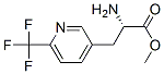 3-PYRIDINEPROPANOIC ACID, A-AMINO-6-(TRIFLUOROMETHYL)-, METHYL ESTER, (AS)- Struktur