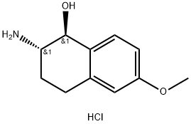 2-AMINO-6-METHOXY-1,2,3,4-TETRAHYDRO-NAPHTHALEN-1-OL HYDROCHLORIDE Struktur