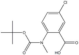 ANTHRANILIC ACID, N-BOC-N-METHYL-5-CHLORO
 Structure