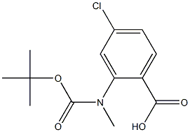 ANTHRANILIC ACID, N-BOC-N-METHYL-4-CHLORO
|2-((叔丁氧羰基)(甲基)氨基)-4-氯苯甲酸